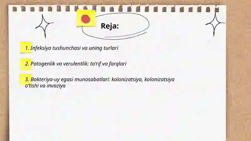 Infeksiya haqida taʼlimot 2