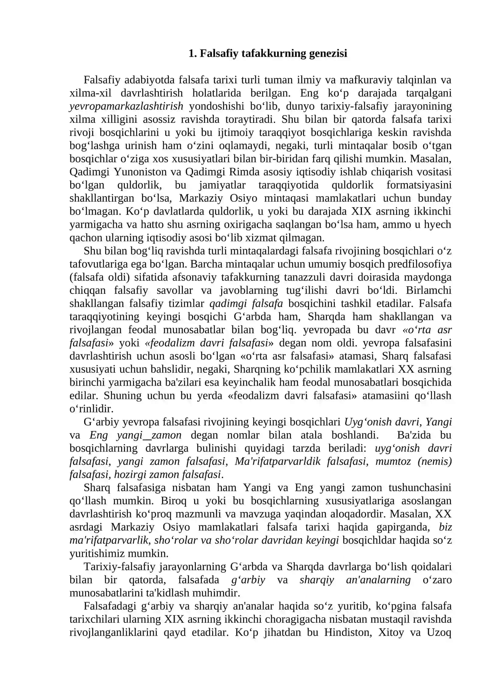 FALSAFANING KELIB ChIQIShI 2
