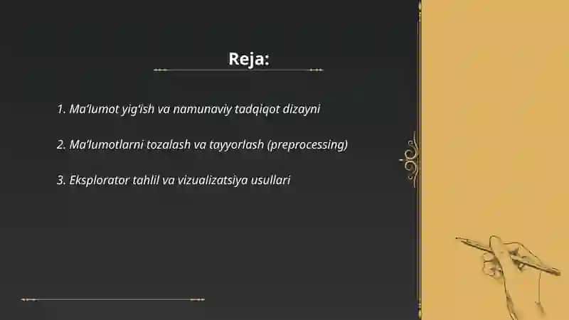 Matematik statistikaga doir tahliliy malumotnoma tayorlash 2