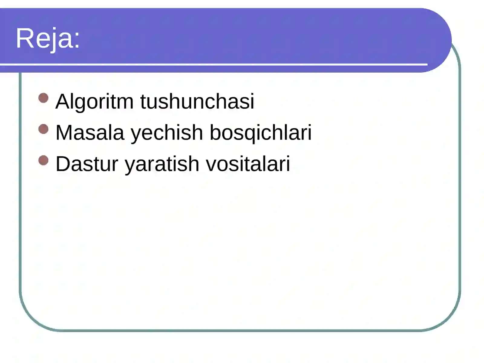 Dasturlash tizimlari 2