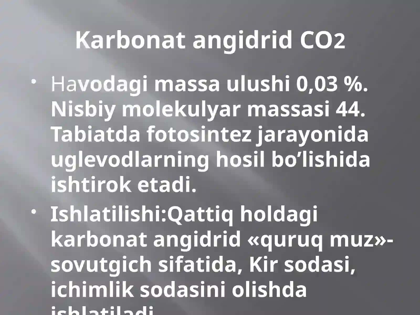 Engmuhim oksidlarning ishlatilishi 2