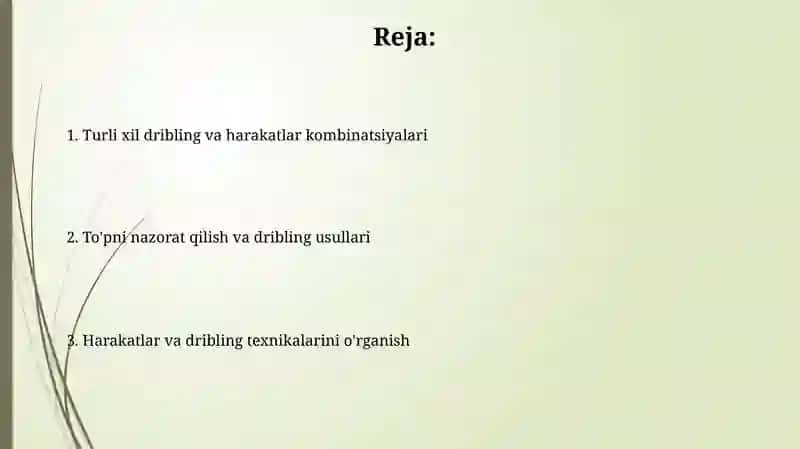 Basketbol toʻpi bilan harakatlanish va burilishlar texnikasini oʻrganish 2