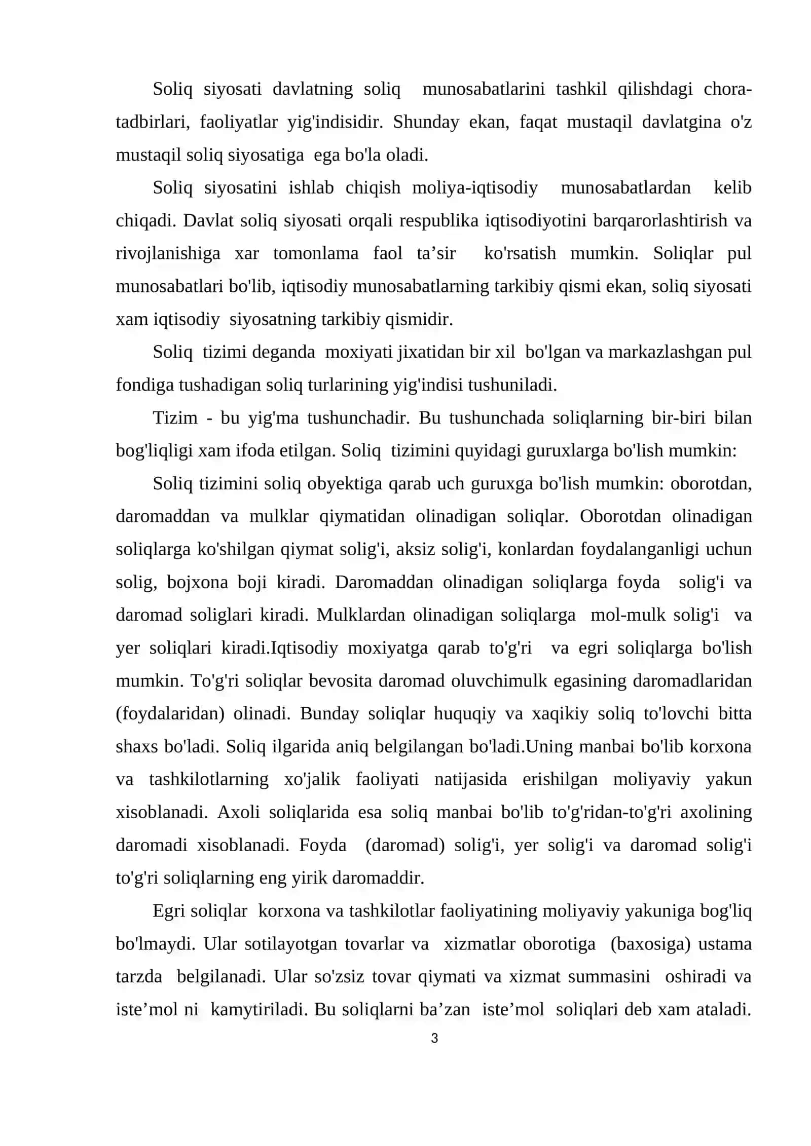 O'zbekiston Respublikasida Soliq Siyosatini Takomillashtirish Yo`llari 2
