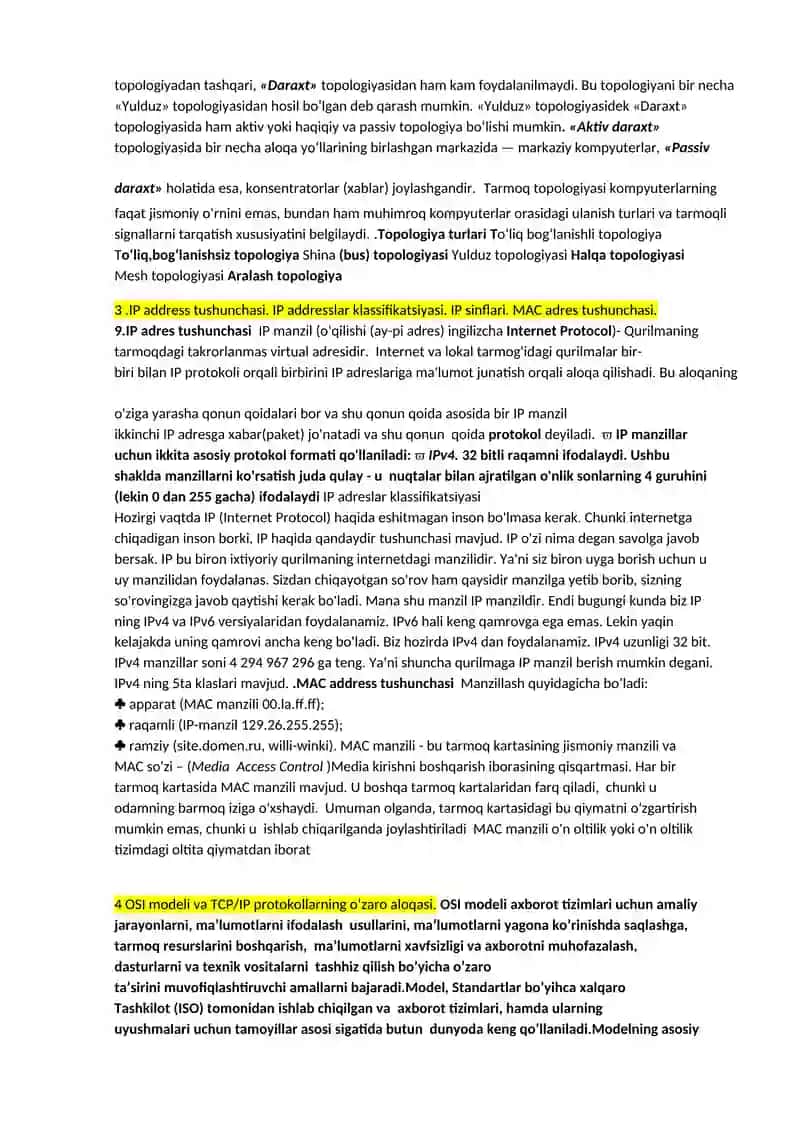 Hisoblash tarmoqlarining rivojlanish tarixi 2