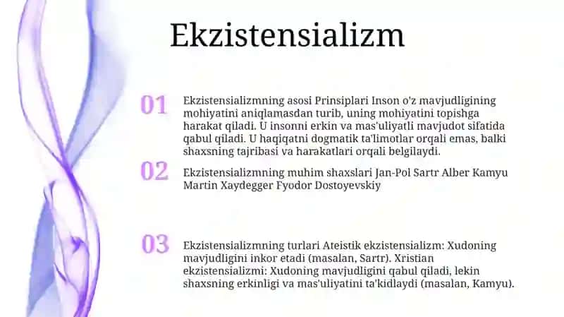 Xx Asr Falsafasining Asosiy Oqim Va Yo'Nalishlari 2