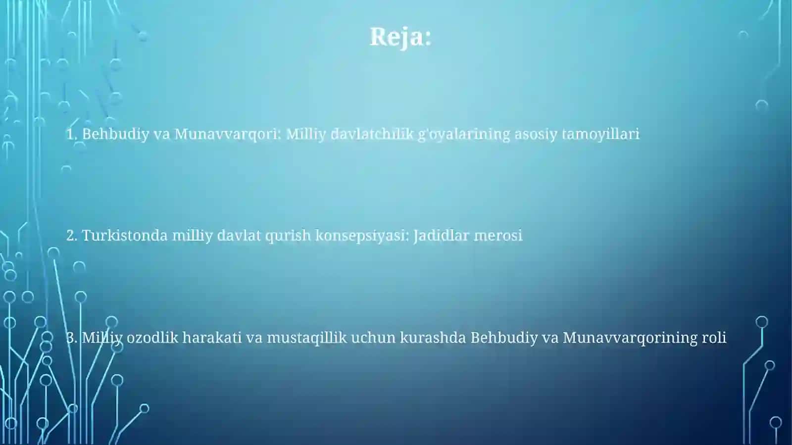 Mahmudxo'ja Behbudiy va Munavvarqori Abdurashidxonovlarning milliy davlatchilik g‘oyalari 2