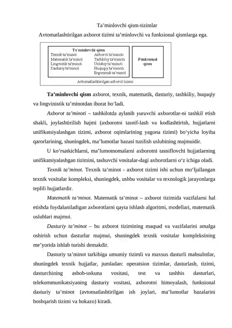 AXBOROT TIZIMLARI VA ULARNING BOSHQARUVDAGI RO‘LI 2