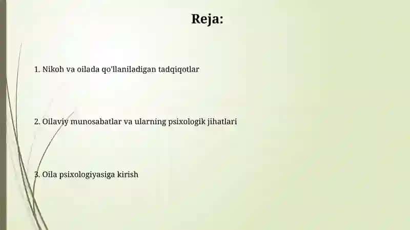 Oila psixologiyasi. Nikoh va oila sohasidagi tadbiqiy tadqiqotlar 2