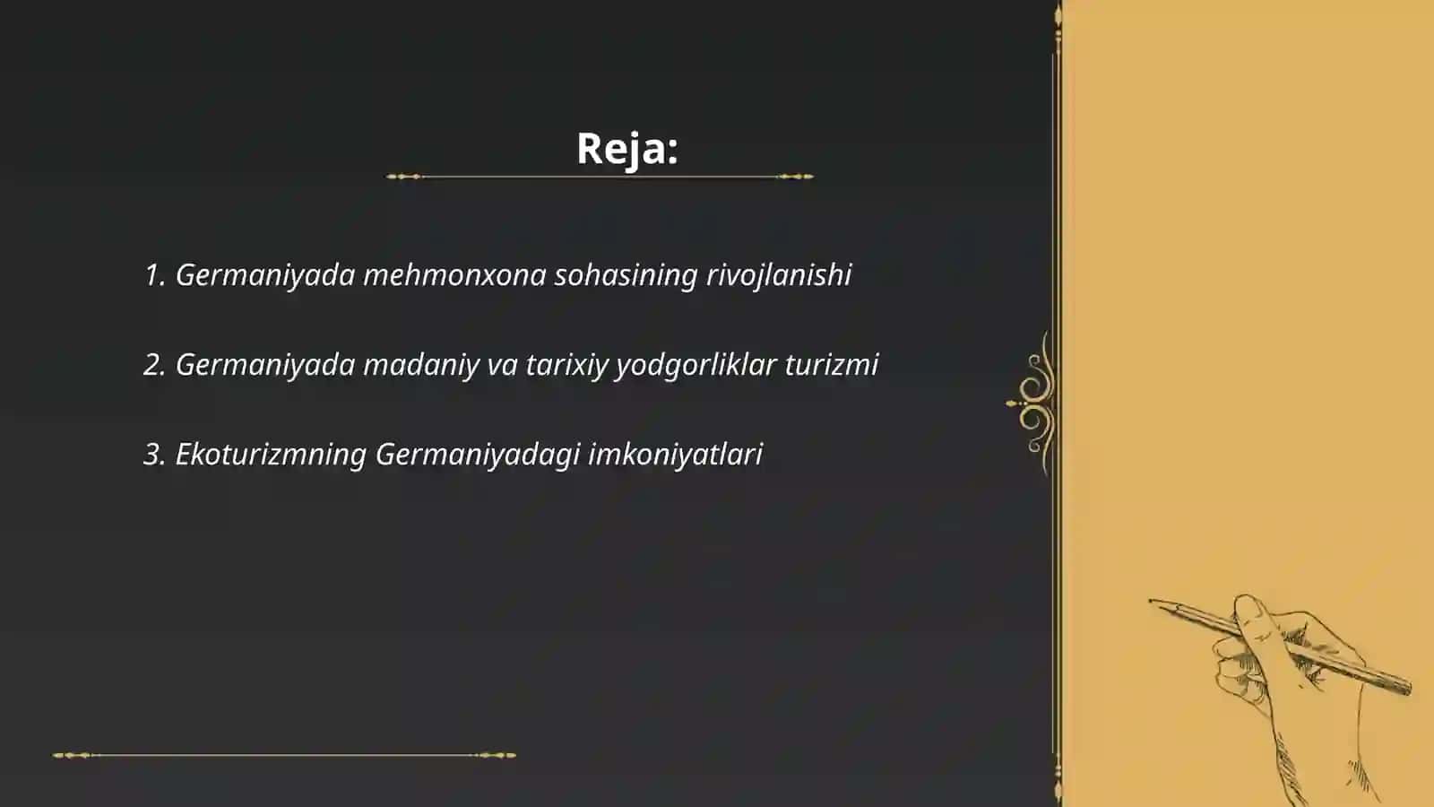 Germaniya davlatida turizm va uning istiqbollari 2