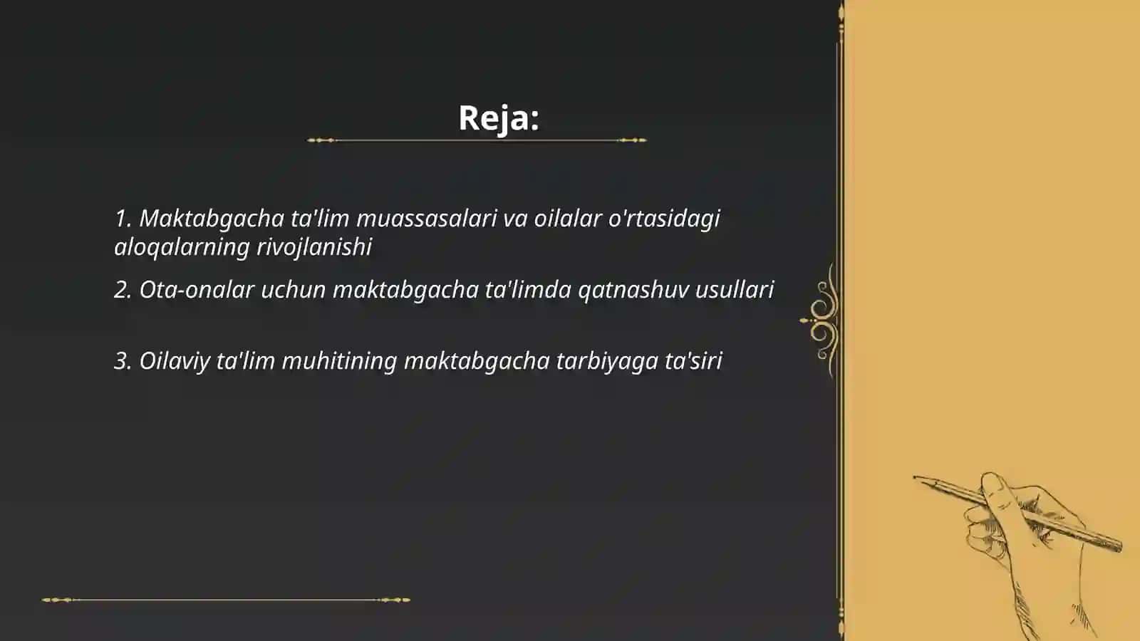 Maktabgacha ta'lim tashkilotlari va oilaning munosabatlariga zamonaviy yondashuvlar 2