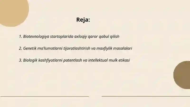 Bioetika va tadbirkorlik 2