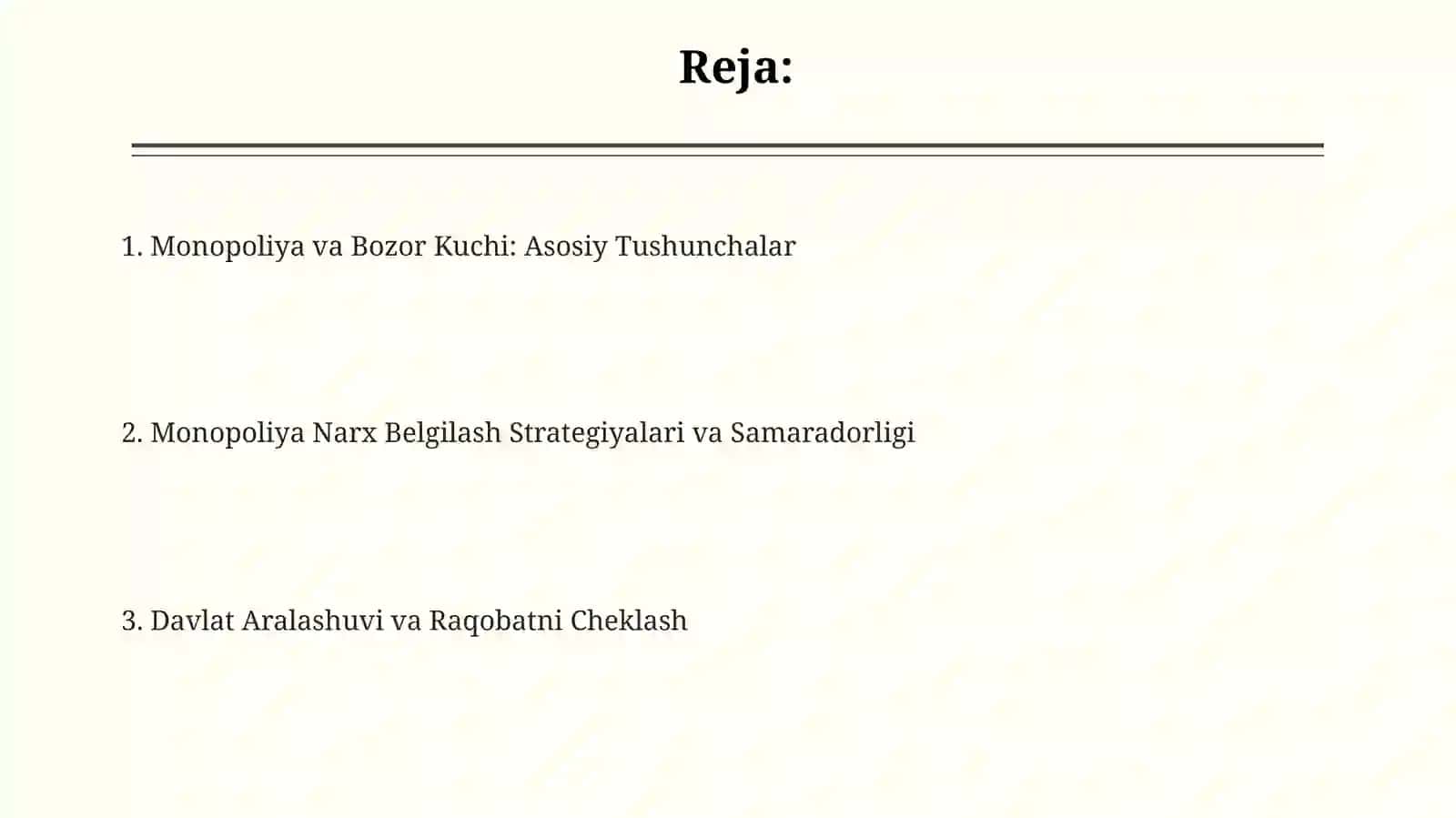 Monopoliya va Bozor Kuchi: Asosiy Tushunchalar 2