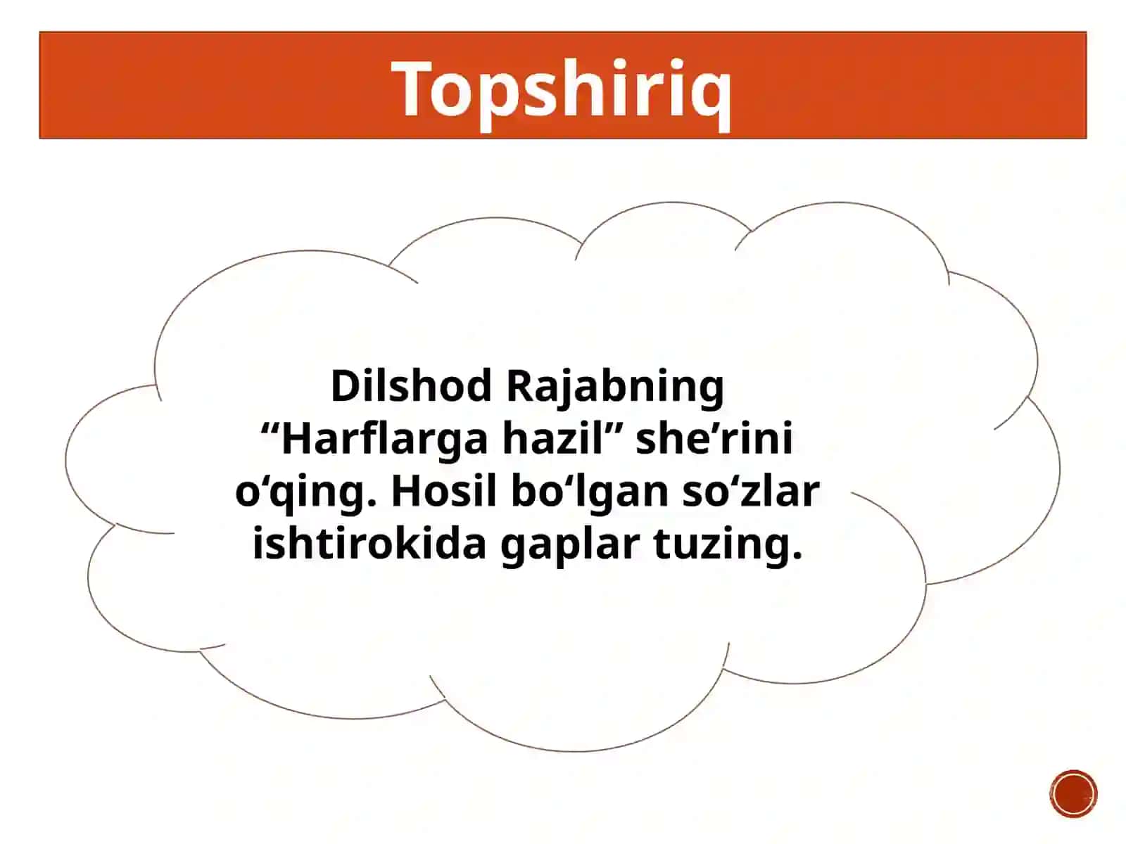 Matnvalug‘at ustida ishlash 2