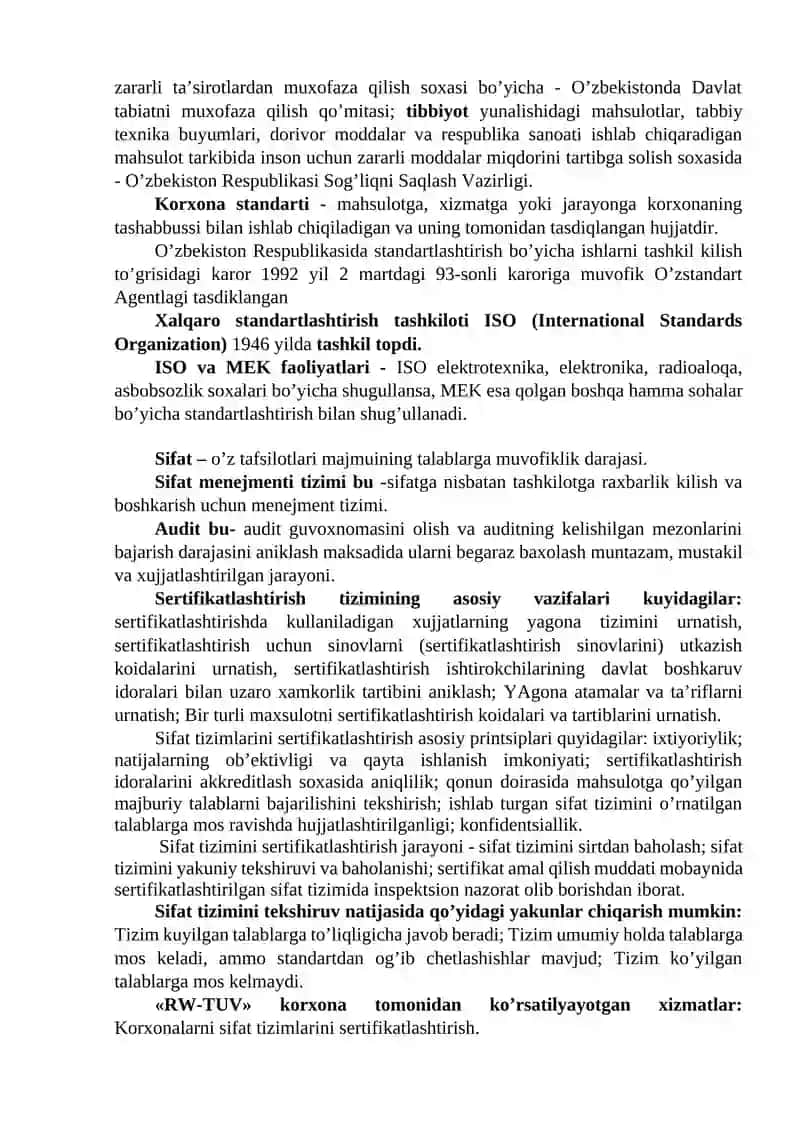 Xalqaro birliklar sistemasi (si)ning asosiy vazifalarini o’rganish 2