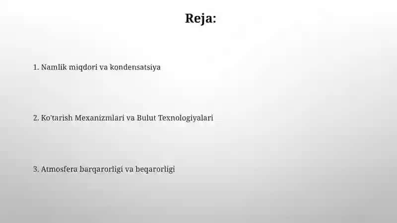 Bulutlarning hosil boʻlishining fizik meteoroligik sharoitlari 2