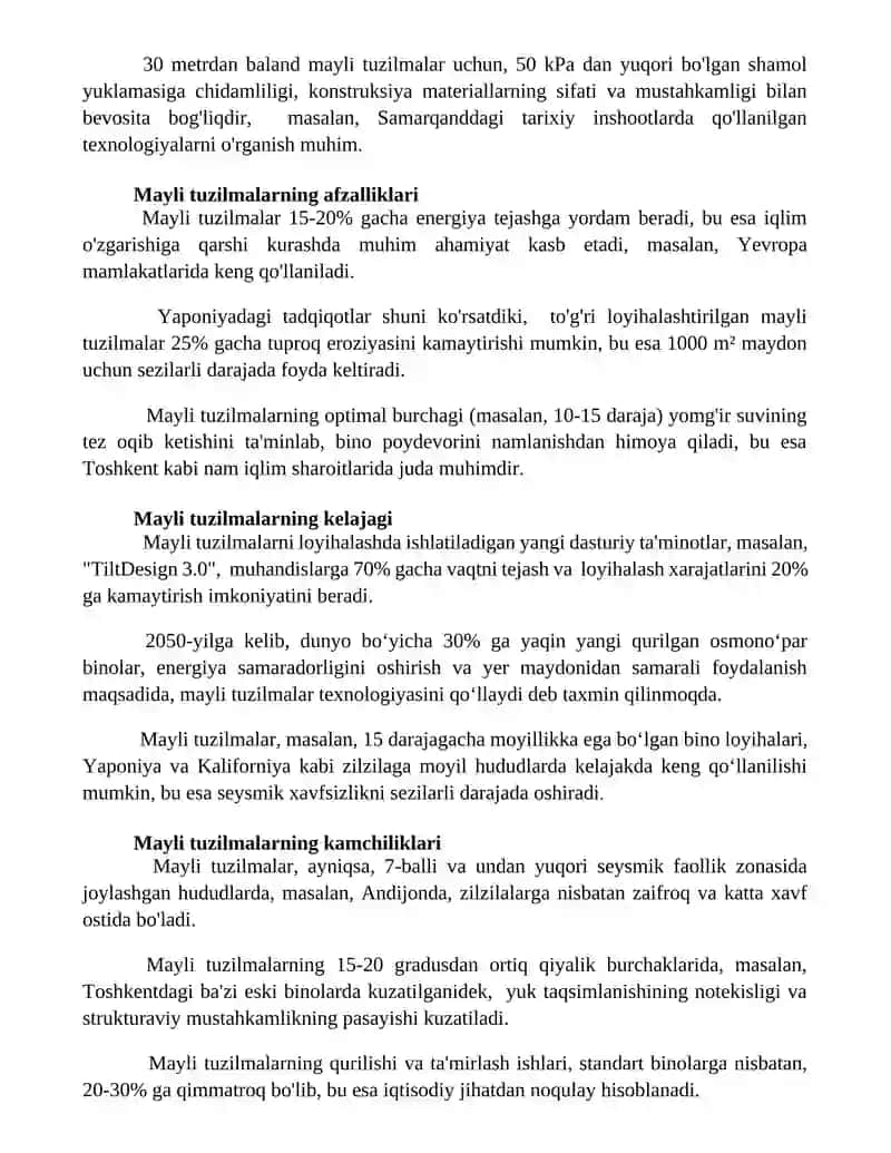 Tilning strukturasi 2