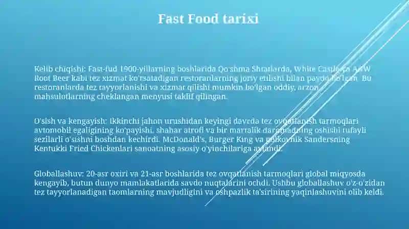 Fast Foods 2