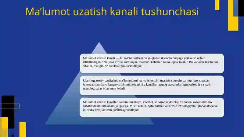Ma'lumot uzatish kanallari 2
