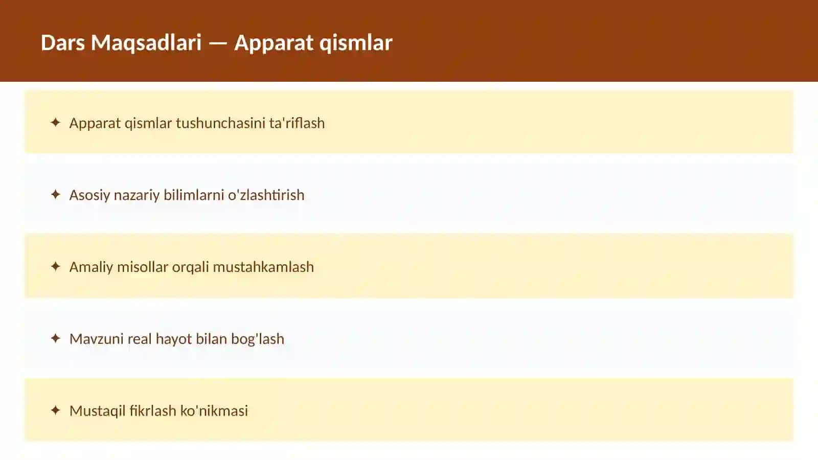 Kompyuter tarixi O'qituvchilar va talabalar uchun dars ishlanma 2