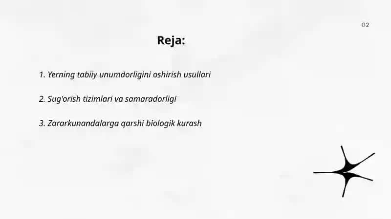 Yerlarni takroriy ekinga tayyorlash 2
