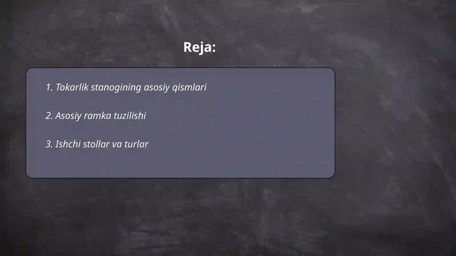 Tokarlik vinqirqish stanogining tuzilishi va vazifasi 2