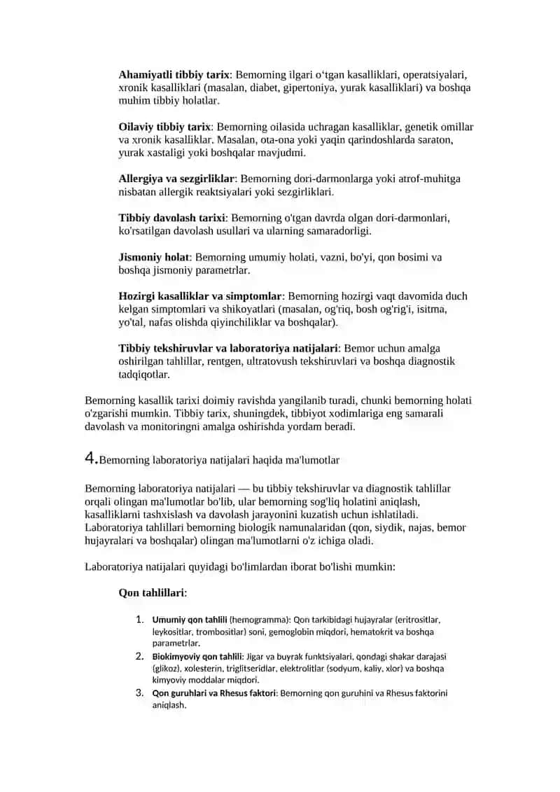 Meditsina informatikasiga oid 150 savol javoblari bilan 2