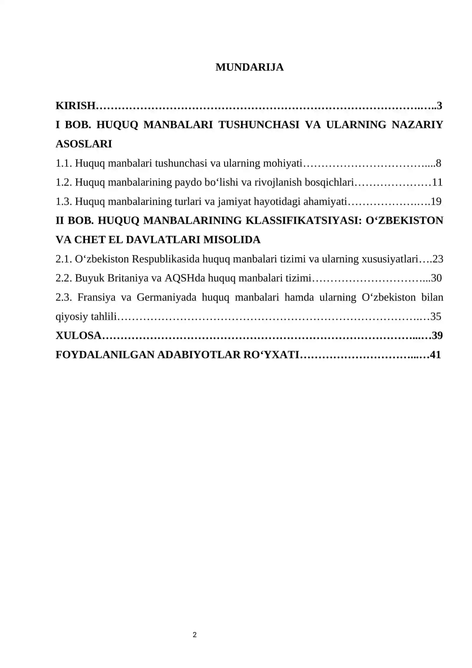 Huquq manbalari tushunchasi va ularning klassifikatsiyasi 2