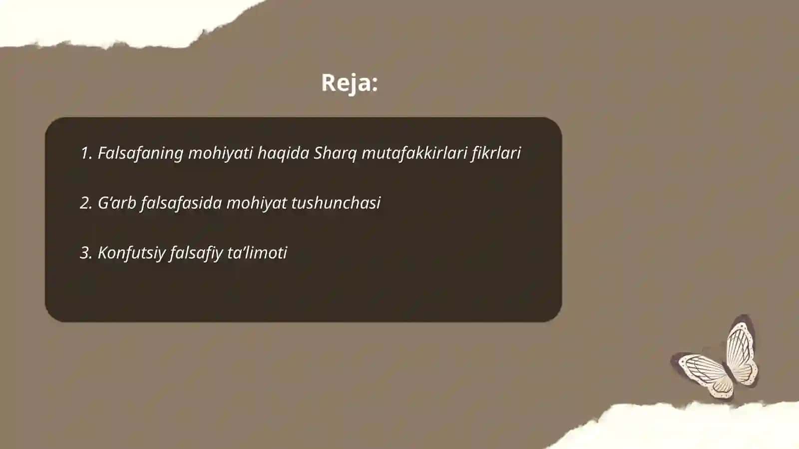 Falsafaning mohiyatiga oid Sharq va G‘arb mutafakkirlari ta‘riflarini tasniflash 2