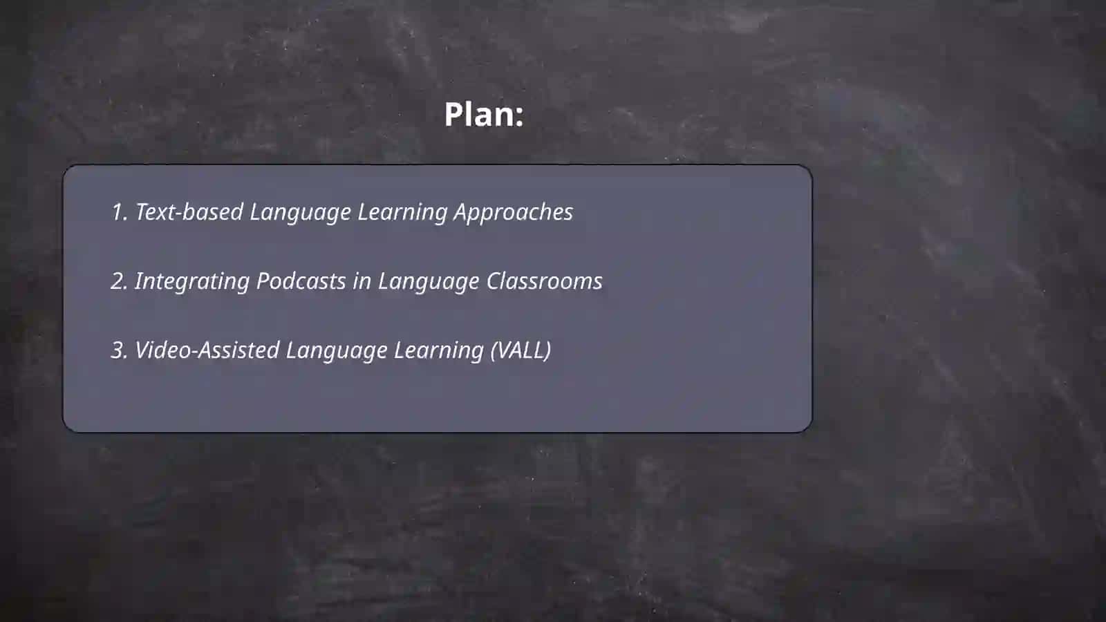 Using texts,audio,video, and others resources in English language teaching and assessment 2