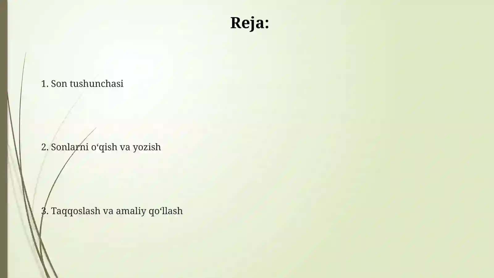 Sonlarni oʻrganish 2