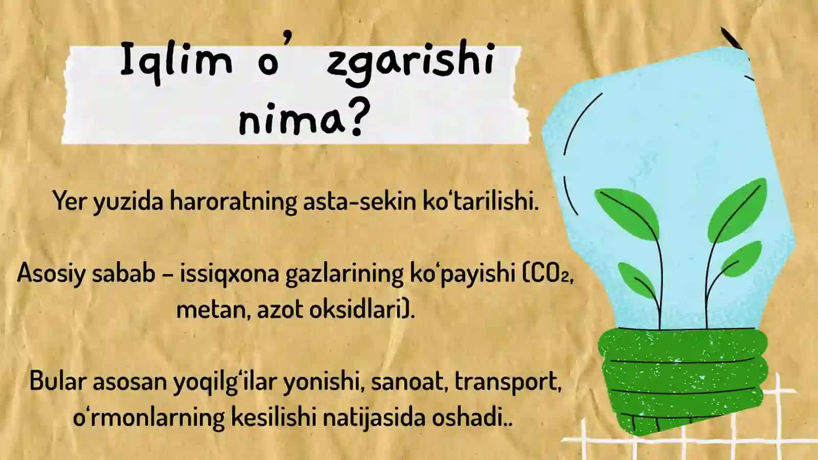 Iqlim o’zgarishi va uning inson hayotiga ta’siri 2