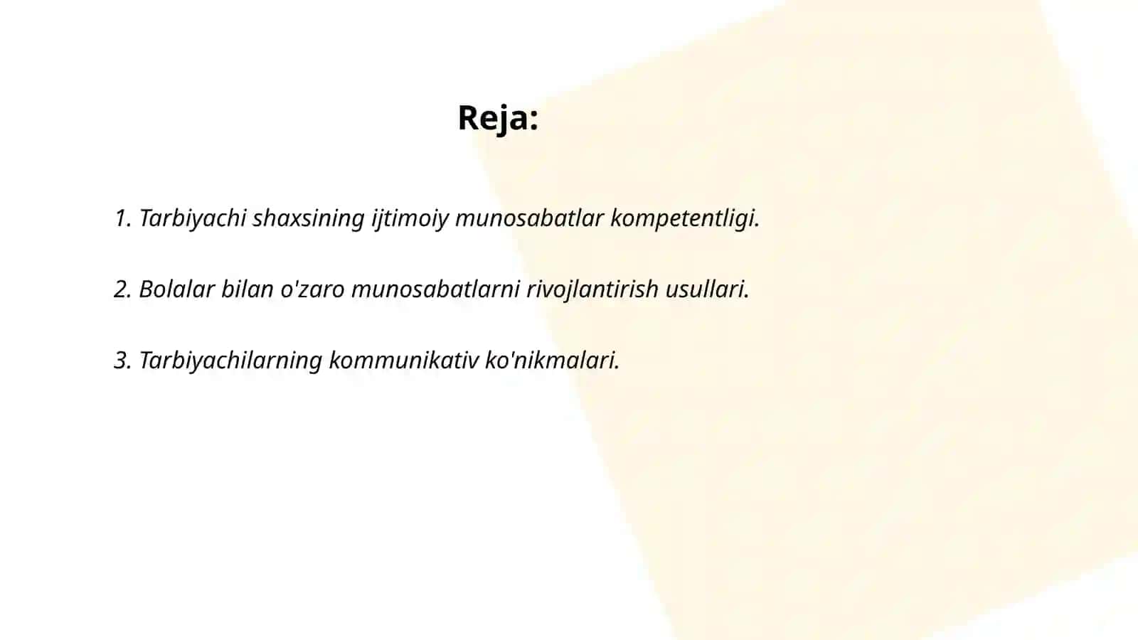 Tarbiyachi shaxsida ijtimoiy munosabatlarni rivojlantirishga oid kasbiy kompetentlikni rivojlanishi 2
