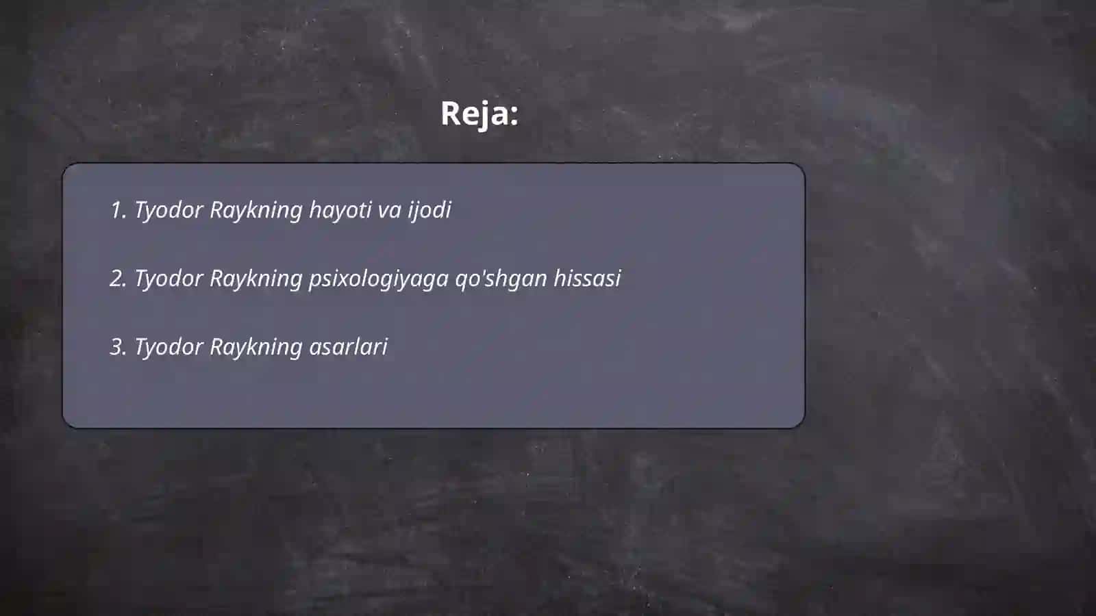 Tyodor Raykning hayoti va ijodi 2