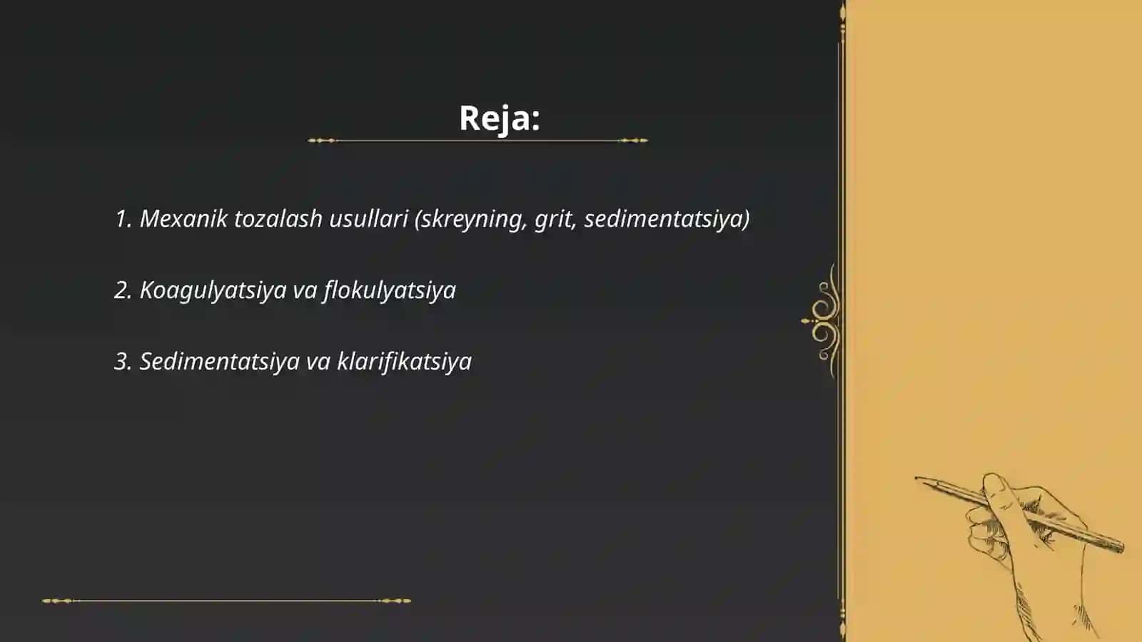 Oqova suvlarini tozalash usullari 2