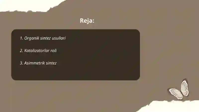 Organik sintez taraqqiyoti 2