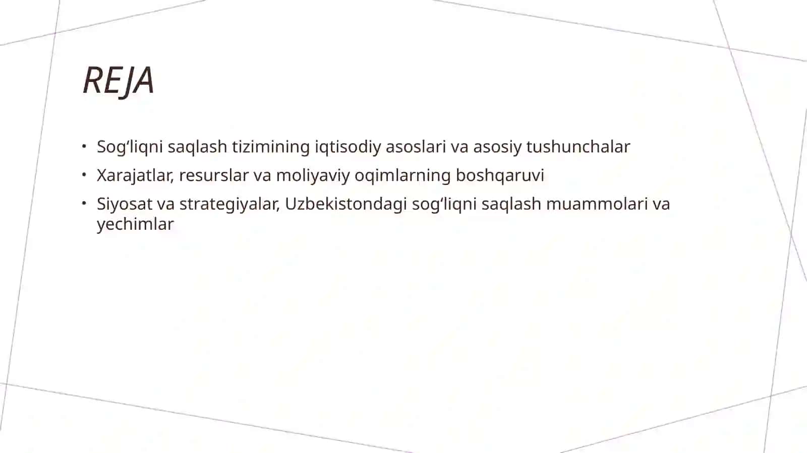 Sogʻliqni saqlashni iqtisodiyoti 2