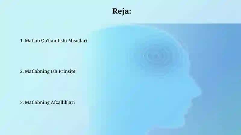 Matlab dasturi qanday ishlaydi va uning afzalliklati 2