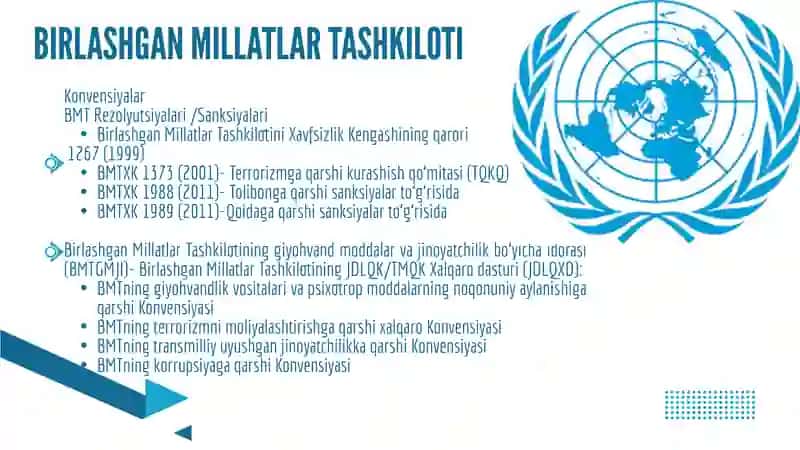 Jinoiy daromadlarni legallashtirishga qarshi kurashish  xalqaro tizimi 2