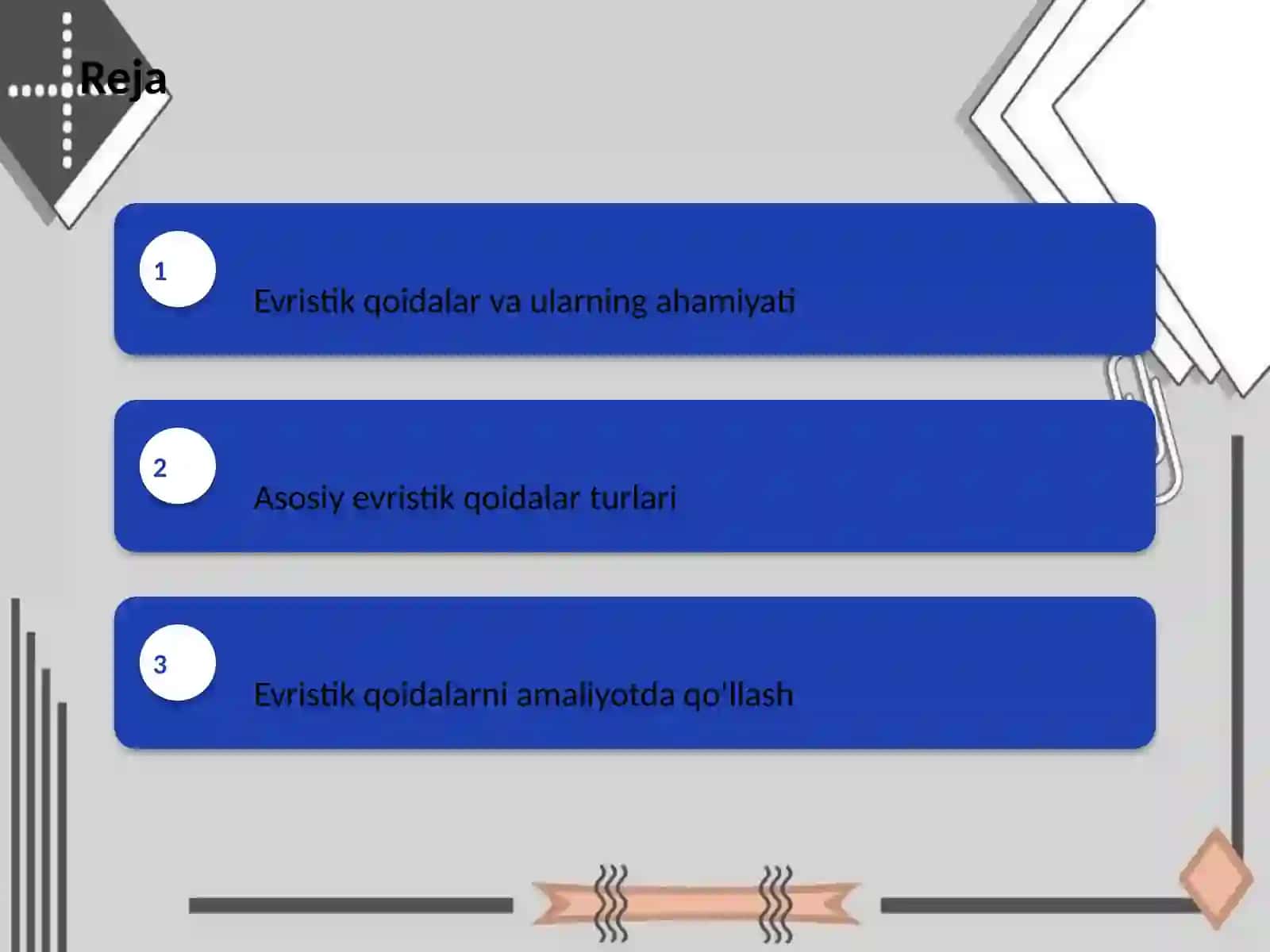 Evristik qoidalarning turlari 2