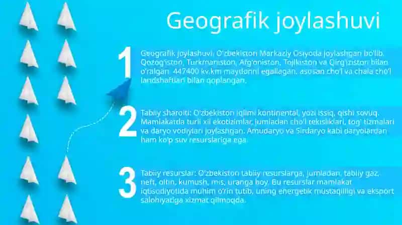 O'Zbekistonning Tabiiy Sharoiti Va Tabiiy Boyliklari 2