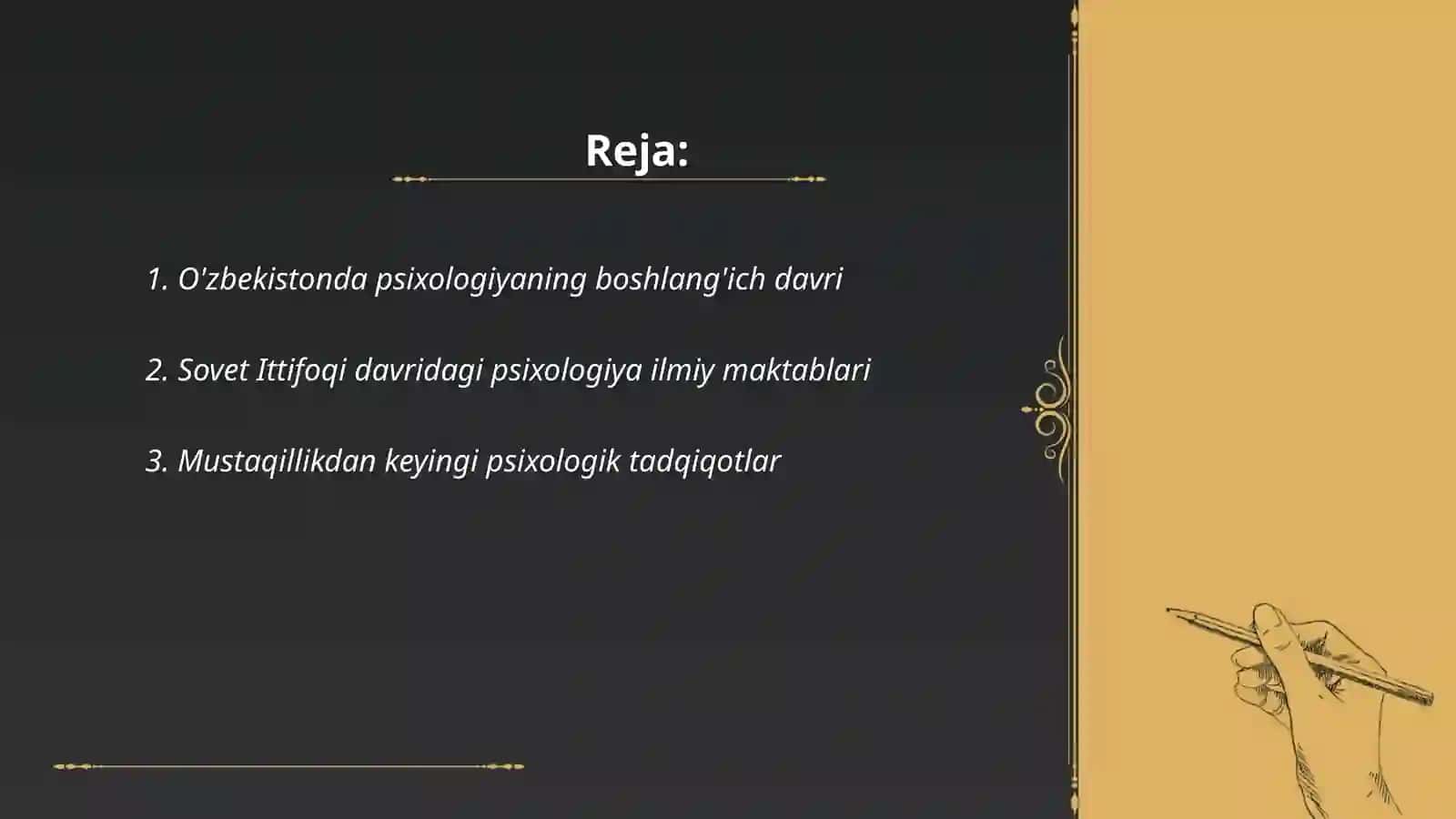 O'zbekistonda psixologiya fanining rivojlanish tarixi 2