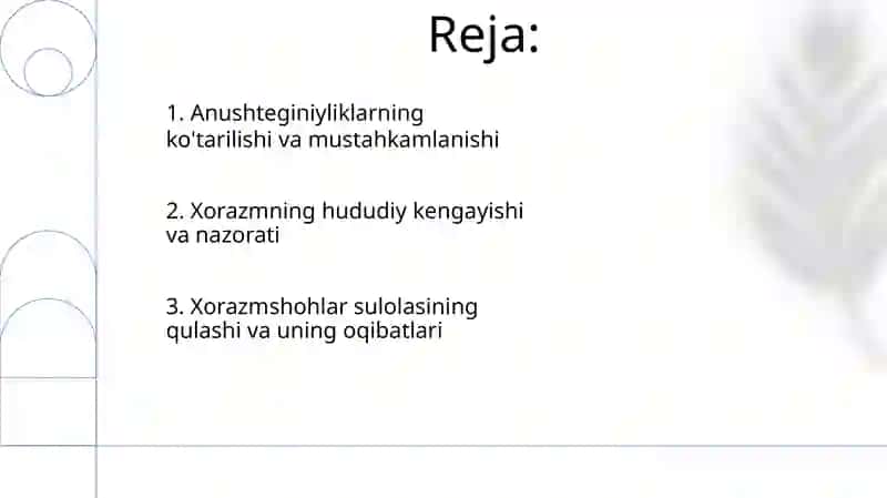 Xorazmshohlar (anushteginlar) davlati va uning tarixiy geografiyasi 2
