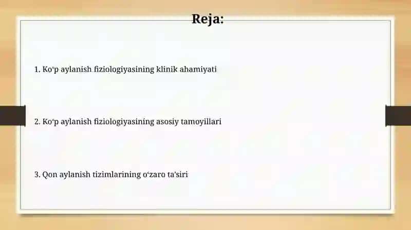 Multiserkulyatsiya fiziologiyasi 2