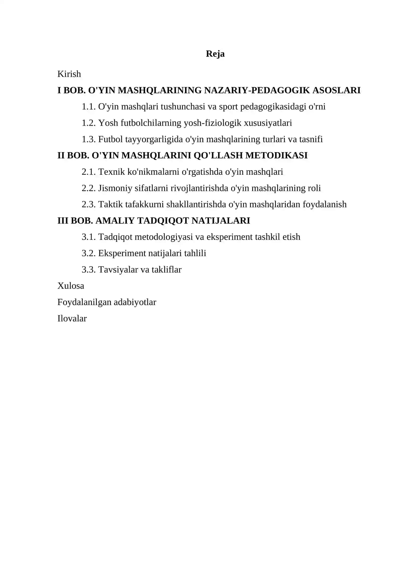 Yosh futbolchilarni tayyorlashda o'yin mashqlarining pedagogik ahamiyati 2