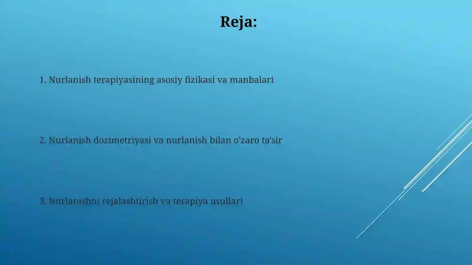 Nur terapiyasi fizik va texnik asoslari 2