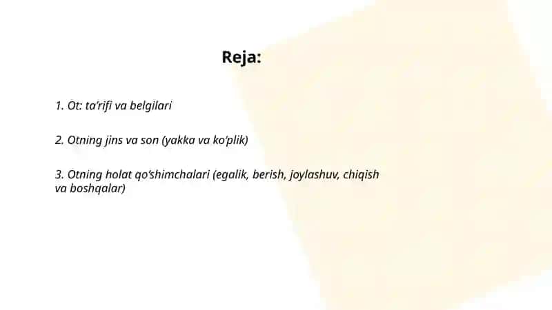 Ot: taʼrifi va belgilari 2