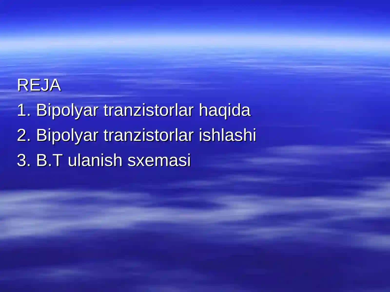 Bipolyar tranzistor 2