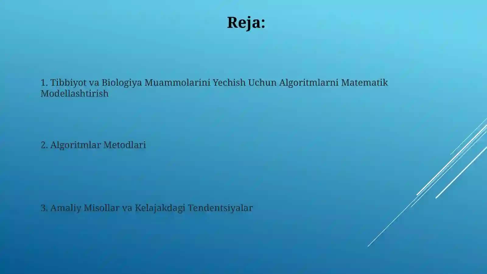 Algoritmlash usullari 2