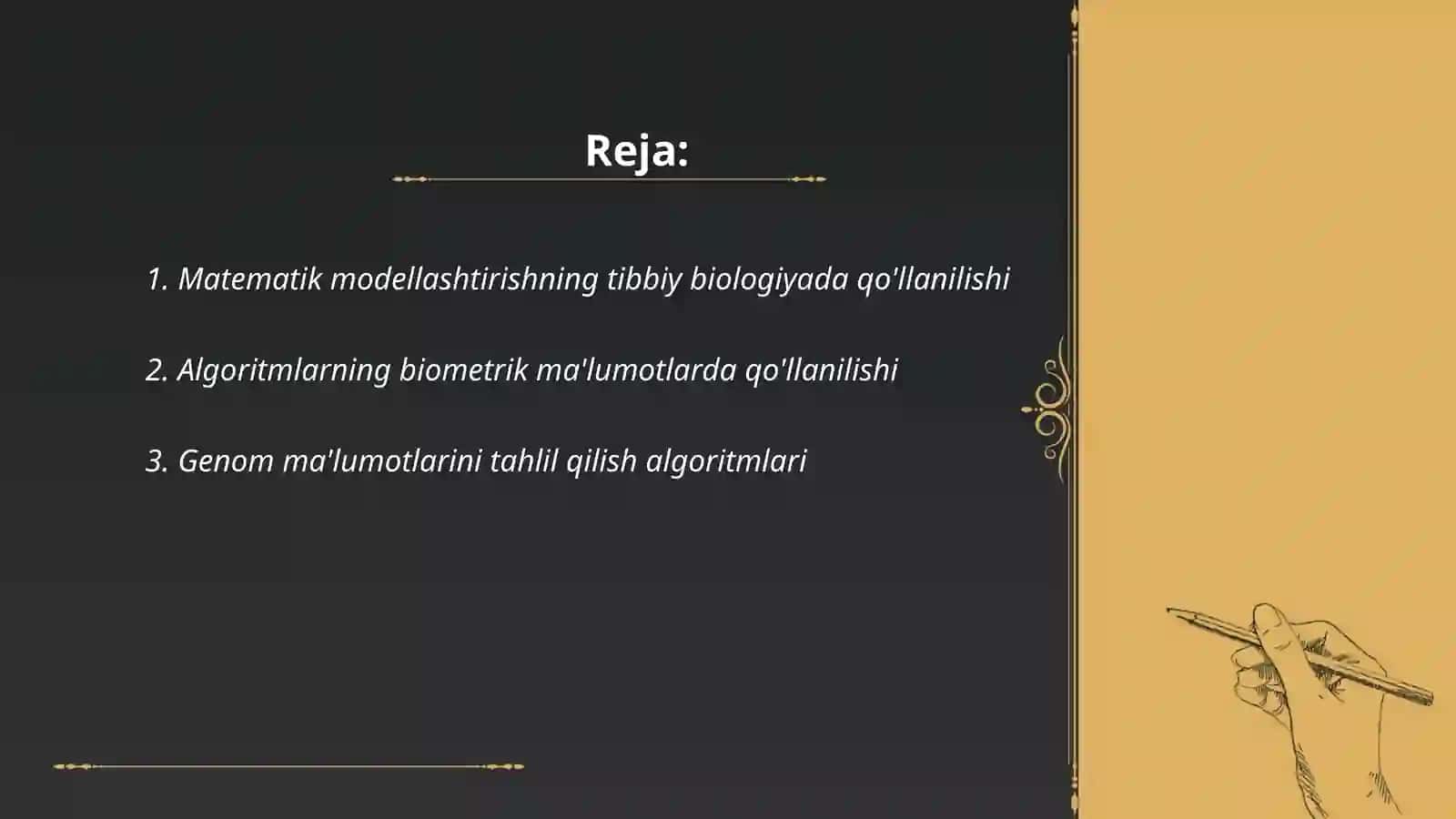 Matematik modellashtirishning tibbiy biologiyada qo'llanilishi 2
