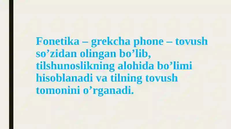 O'zbek tilshunosligida unli fonemalar tavsifi 2